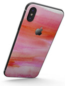 Pink 922137 Absorbed Watercolor Texture - iPhone X Skin-Kit