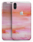 Pink 922137 Absorbed Watercolor Texture - iPhone X Skin-Kit