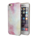 Pink 922 Absorbed Watercolor Texture iPhone 6/6s or 6/6s Plus 2-Piece Hybrid INK-Fuzed Case