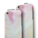 Pink 922 Absorbed Watercolor Texture iPhone 6/6s or 6/6s Plus 2-Piece Hybrid INK-Fuzed Case