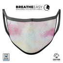 Pink 922 Absorbed Watercolor Texture - Made in USA Mouth Cover Unisex Anti-Dust Cotton Blend Reusable & Washable Face Mask with Adjustable Sizing for Adult or Child