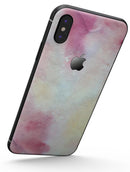 Pink 922 Absorbed Watercolor Texture - iPhone X Skin-Kit