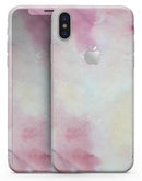 Pink 922 Absorbed Watercolor Texture - iPhone X Skin-Kit