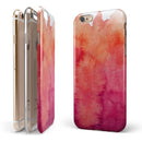 Pink 971 Absorbed Watercolor Texture iPhone 6/6s or 6/6s Plus 2-Piece Hybrid INK-Fuzed Case