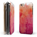 Pink 971 Absorbed Watercolor Texture iPhone 6/6s or 6/6s Plus 2-Piece Hybrid INK-Fuzed Case