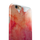 Pink 971 Absorbed Watercolor Texture iPhone 6/6s or 6/6s Plus 2-Piece Hybrid INK-Fuzed Case
