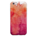 Pink 971 Absorbed Watercolor Texture iPhone 6/6s or 6/6s Plus 2-Piece Hybrid INK-Fuzed Case