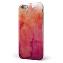 Pink 971 Absorbed Watercolor Texture iPhone 6/6s or 6/6s Plus 2-Piece Hybrid INK-Fuzed Case