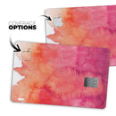 Pink 971 Absorbed Watercolor Texture - Premium Protective Decal Skin-Kit for the Apple Credit Card