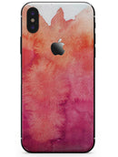 Pink 971 Absorbed Watercolor Texture - iPhone X Skin-Kit