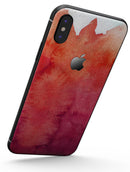 Pink 971 Absorbed Watercolor Texture - iPhone X Skin-Kit