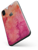 Pink 971 Absorbed Watercolor Texture - iPhone X Skin-Kit
