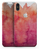 Pink 971 Absorbed Watercolor Texture - iPhone X Skin-Kit