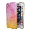Pink 9739 Absorbed Watercolor Texture iPhone 6/6s or 6/6s Plus 2-Piece Hybrid INK-Fuzed Case