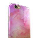 Pink 9739 Absorbed Watercolor Texture iPhone 6/6s or 6/6s Plus 2-Piece Hybrid INK-Fuzed Case