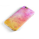 Pink 9739 Absorbed Watercolor Texture iPhone 6/6s or 6/6s Plus 2-Piece Hybrid INK-Fuzed Case