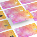 Pink 9739 Absorbed Watercolor Texture - Premium Protective Decal Skin-Kit for the Apple Credit Card