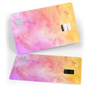 Pink 9739 Absorbed Watercolor Texture - Premium Protective Decal Skin-Kit for the Apple Credit Card