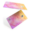 Pink 9739 Absorbed Watercolor Texture - Premium Protective Decal Skin-Kit for the Apple Credit Card