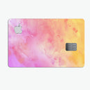 Pink 9739 Absorbed Watercolor Texture - Premium Protective Decal Skin-Kit for the Apple Credit Card