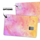 Pink 9739 Absorbed Watercolor Texture - Premium Protective Decal Skin-Kit for the Apple Credit Card