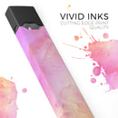 Pink 9739 Absorbed Watercolor Texture - Premium Decal Protective Skin-Wrap Sticker compatible with the Juul Labs vaping device