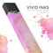 Pink 9739 Absorbed Watercolor Texture - Premium Decal Protective Skin-Wrap Sticker compatible with the Juul Labs vaping device