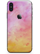 Pink 9739 Absorbed Watercolor Texture - iPhone X Skin-Kit
