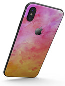 Pink 9739 Absorbed Watercolor Texture - iPhone X Skin-Kit