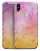 Pink 9739 Absorbed Watercolor Texture - iPhone X Skin-Kit