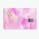 Pink 97 Absorbed Watercolor Texture - Premium Protective Decal Skin-Kit for the Apple Credit Card