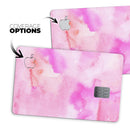 Pink 97 Absorbed Watercolor Texture - Premium Protective Decal Skin-Kit for the Apple Credit Card
