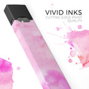 Pink 97 Absorbed Watercolor Texture - Premium Decal Protective Skin-Wrap Sticker compatible with the Juul Labs vaping device