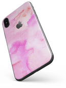 Pink 97 Absorbed Watercolor Texture - iPhone X Skin-Kit