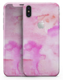 Pink 97 Absorbed Watercolor Texture - iPhone X Skin-Kit