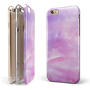 Pink 981 Absorbed Watercolor Texture iPhone 6/6s or 6/6s Plus 2-Piece Hybrid INK-Fuzed Case