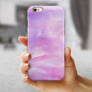 Pink 981 Absorbed Watercolor Texture iPhone 6/6s or 6/6s Plus 2-Piece Hybrid INK-Fuzed Case