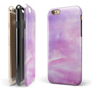 Pink 981 Absorbed Watercolor Texture iPhone 6/6s or 6/6s Plus 2-Piece Hybrid INK-Fuzed Case