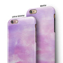 Pink 981 Absorbed Watercolor Texture iPhone 6/6s or 6/6s Plus 2-Piece Hybrid INK-Fuzed Case