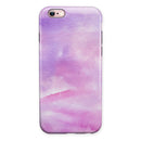 Pink 981 Absorbed Watercolor Texture iPhone 6/6s or 6/6s Plus 2-Piece Hybrid INK-Fuzed Case