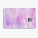 Pink 981 Absorbed Watercolor Texture - Premium Protective Decal Skin-Kit for the Apple Credit Card