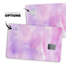 Pink 981 Absorbed Watercolor Texture - Premium Protective Decal Skin-Kit for the Apple Credit Card