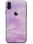 Pink 981 Absorbed Watercolor Texture - iPhone X Skin-Kit