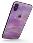 Pink 981 Absorbed Watercolor Texture - iPhone X Skin-Kit