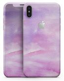 Pink 981 Absorbed Watercolor Texture - iPhone X Skin-Kit