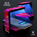 Pink Acrylic Agate UV Germicidal Sanitizing Sterilizing Wireless Smart Phone Screen Cleaner + Charging Station