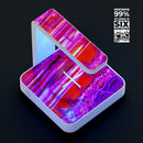 Pink Acrylic Agate UV Germicidal Sanitizing Sterilizing Wireless Smart Phone Screen Cleaner + Charging Station