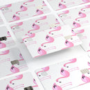 Pink All Over Flamingos - Premium Protective Decal Skin-Kit for the Apple Credit Card