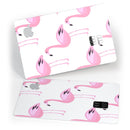 Pink All Over Flamingos - Premium Protective Decal Skin-Kit for the Apple Credit Card