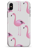 Pink All Over Flamingos - iPhone X Clipit Case